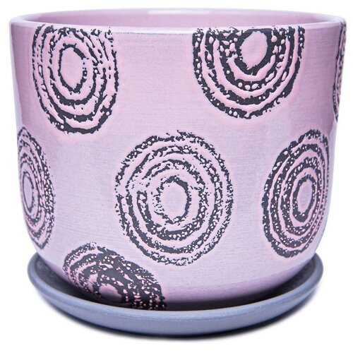 Горшок керамический розовый д19 см