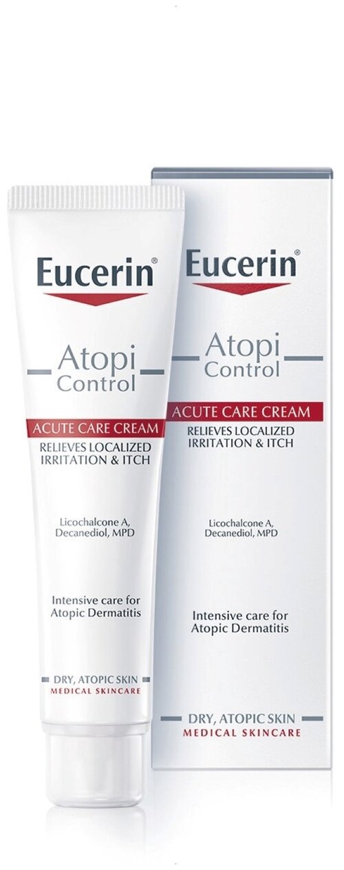 Eucerin Topi Control Успокаивающий крем для взрослых детей и младенцев, 40 мл