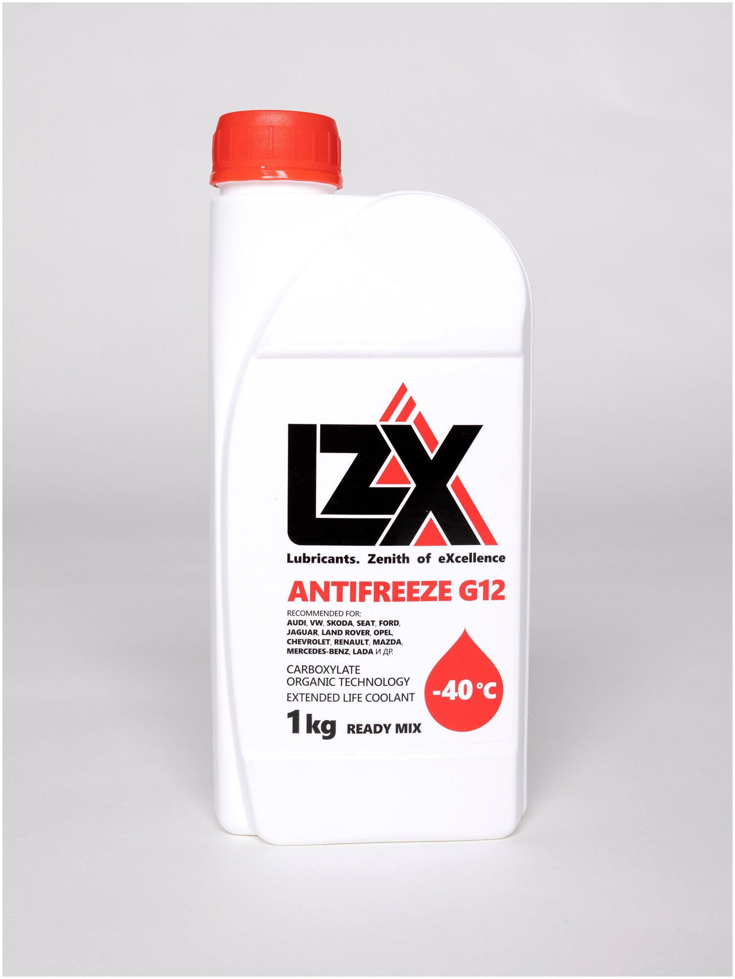 Антифриз, LZX G-12 ОЖ-40 (-40°C), красный, 1 кг