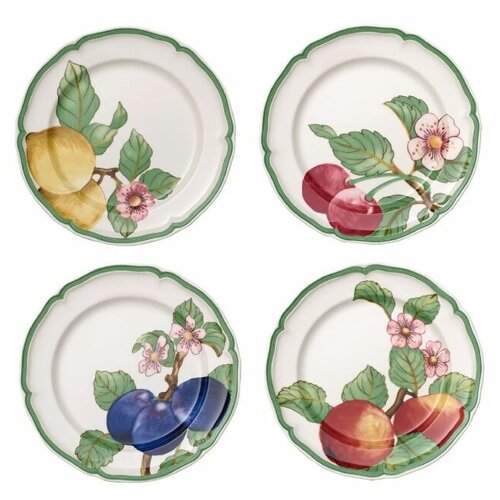 фото Villeroy & boch набор тарелок для завтрака 21 см, 4 предмета, french garden modern fruits villeroy & boch