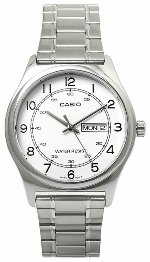 Наручные часы CASIO Standard MTP-V006D-7B2, белый, серебряный