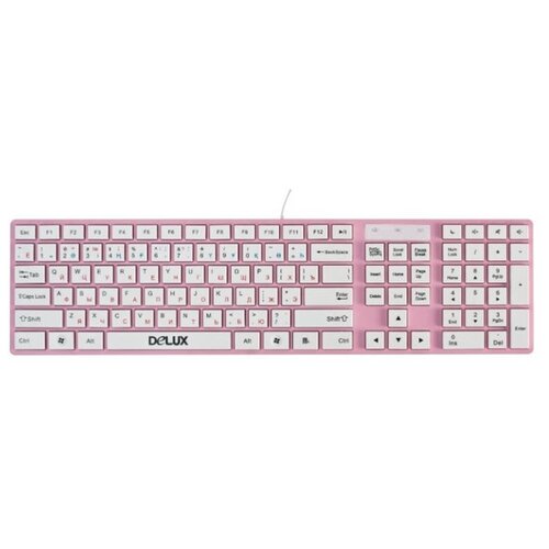 Клавиатура Delux K1000 Pink