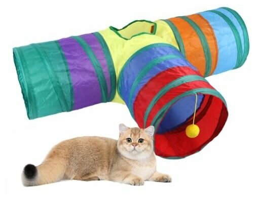 Тоннель для кошек, с игрушкой - фотография № 2