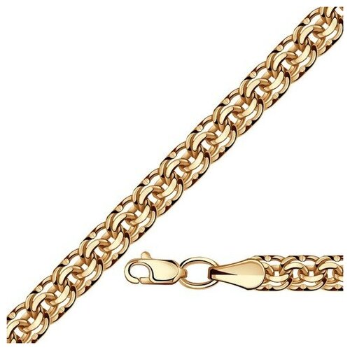 Браслет, красное золото, 585 проба, длина 19 см.