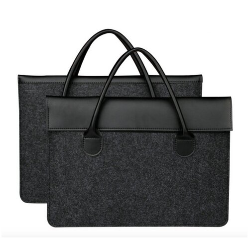 фото Сумка-планшет mypads m141-016 из качественной импортной нейлоновой непромокаемой ткани для ноутбука 11.6 / 12 / 12.5 / 12.6 дюймов с ручками из натуральной кожи красивый современный молодежный дизайн мужская женская черного цвета