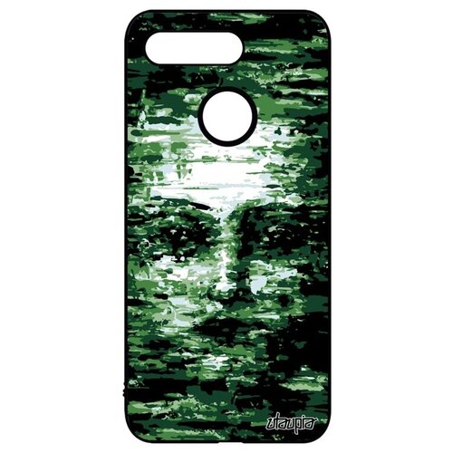 фото Ударопрочный чехол на телефон // honor v20 / view 20 // "женское лицо" иллюзия дизайн, utaupia, зеленый