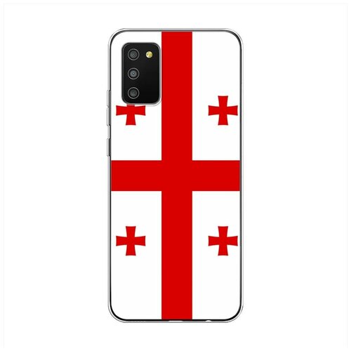 фото Силиконовый чехол "флаг грузии" на samsung galaxy a02s / самсунг галакси a02s case place