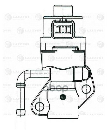 Клапан Egr Ford Focus /Mondeo 1.8i/2.0i 00- Luzar арт. LVEG 1001