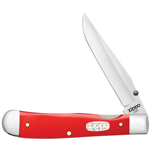 Нож перочинный ZIPPO Red Synthetic TrapperLock, 105 мм, красный + зажигалка ZIPPO 207 Zippo MR-50595_207