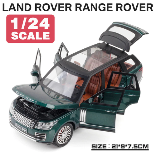 фото Range rover land rover ленд ровер (1:24) 22 см металл инерция открываются двери, капот и багажник, с поворотными колесами, свет и звук ch toys