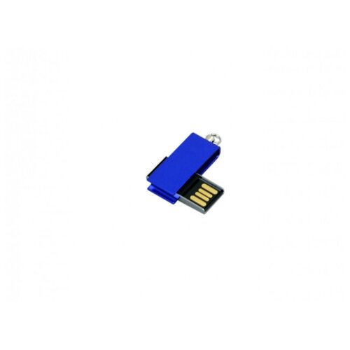 Металлическая флешка с мини чипом в цветном корпусе (64 Гб / GB USB 2.0 Синий/Blue minicolor1 Флэш корпус для usbsouvenir 520H)