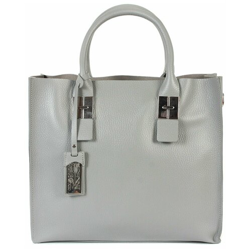 фото Сумка/сумка женская/сумка женская натуральная кожа/mayger/а-дс-316-3/светло-серый/модель шоппер/вмещает формат а4