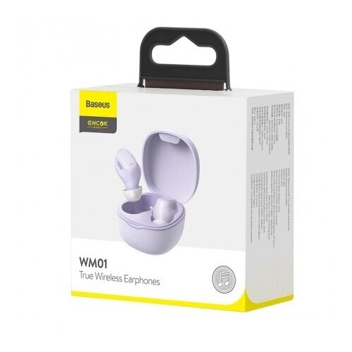 Беспроводные наушники BASEUS Encok WM01 Bluetooth 40 мАч фиолетовый Type-C 176600₽