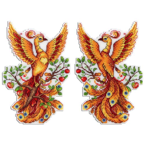 фото Набор для вышивания м.п.студия р №04 №483 огненная птица 13 х 19 см 1 шт. жар-птица