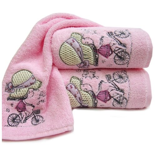 фото Tana home collection полотенце edita цвет: розовый (30х70 см) br42027