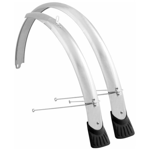 фото Комплект крыльев на 28 колесо с резиновыми брызговиками stels
