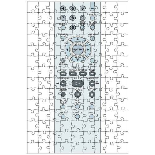 фото Магнитный пазл 27x18см."пульт дистанционного управления, dvd, фильм" на холодильник lotsprints