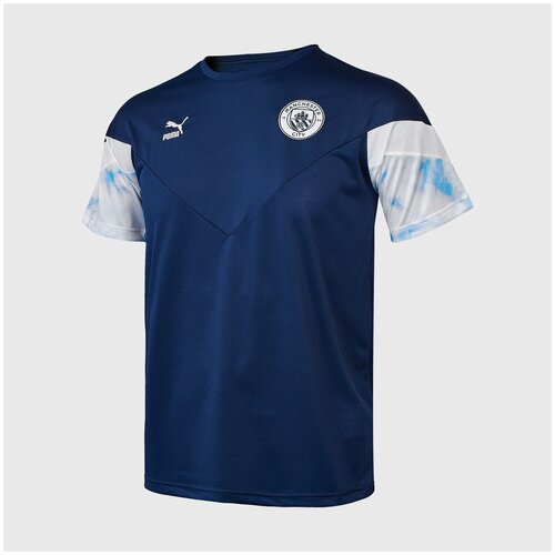 Футболка Puma Manchester City Iconic Tee 76520005, р-р XL, Темно-синий синего цвета