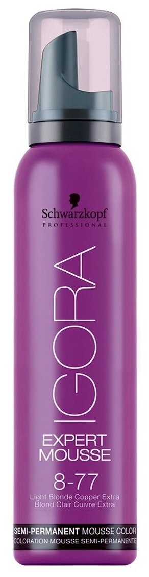 Schwarzkopf Professional Мусс Igora Expert, 8-77 light blonde copper extra, 100 мл, 120 г