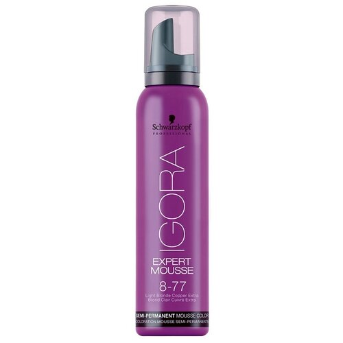 Schwarzkopf Professional Мусс Igora Expert, 8-77 light blonde copper extra, 100 мл, 120 г