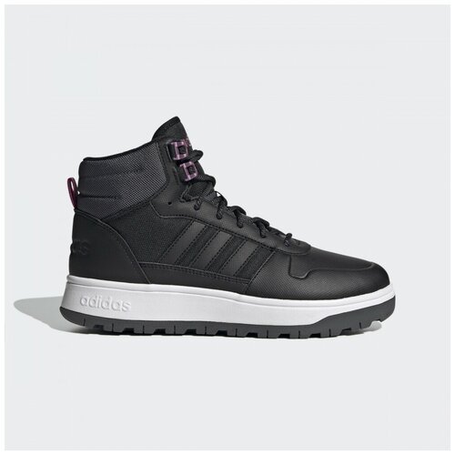 Ботинки  adidas, демисезон/зима, высокие, размер 4UK (36.7EU), черный