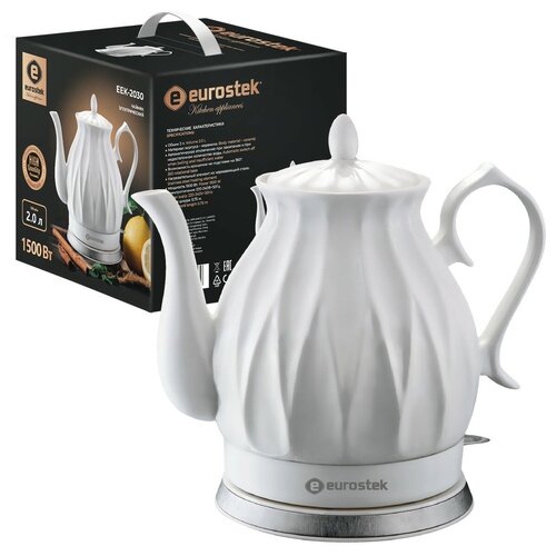 Чайник Eurostek EEK-2030 Белый керамика 1500Вт объем 20л 274800₽
