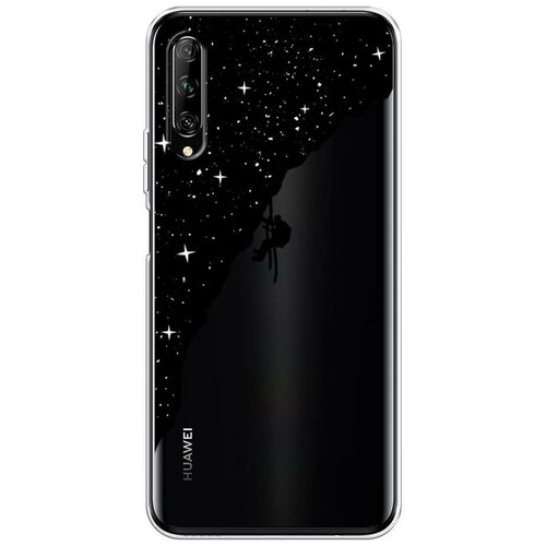 фото Силиконовый чехол "скалолаз в космосе" на huawei y9s / хуавей y9s case place