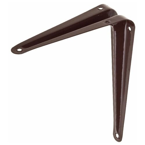 Кронштейн для полок настенный (держатель для полок) 125х100 (4`х5`) корич