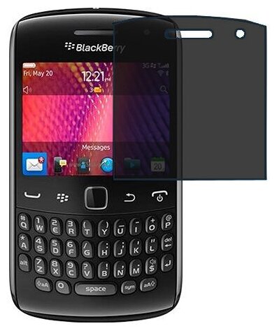 BlackBerry Curve 9350 защитный экран пленка гидрогель конфиденциальность (силикон) Одна штука