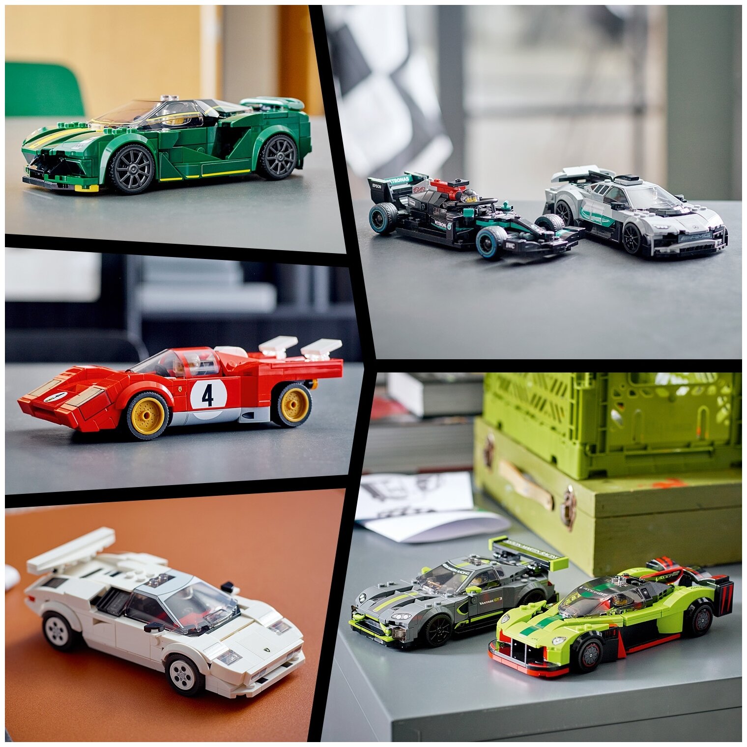 Конструктор LEGO Speed Champions 76910 "Aston Martin Valkyrie AMR Pro и Aston Martin Vantage GT3" - фото №11
