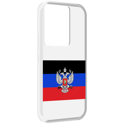 Чехол MyPads герб флаг ДНР-1 для Itel Vision 3 Plus / Itel P38 Pro задняя-панель-накладка-бампер