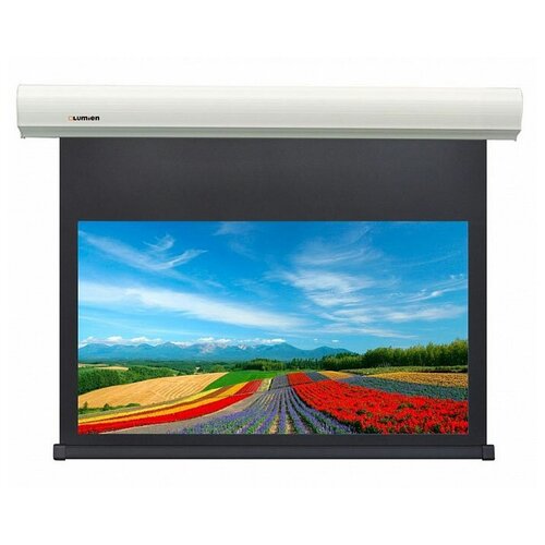 Экран для дома, настенно потолочный с электроприводом Lumien Cinema Control 185x221 Matte White FiberGlass LCC-100111