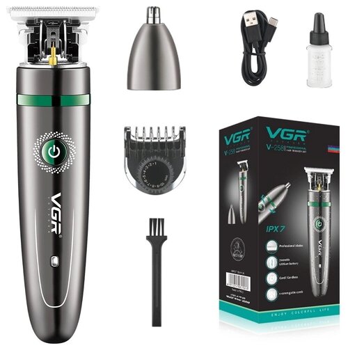 Триммер VGR V-258 два в одном триммер для бороды усов носа ушей 175500₽