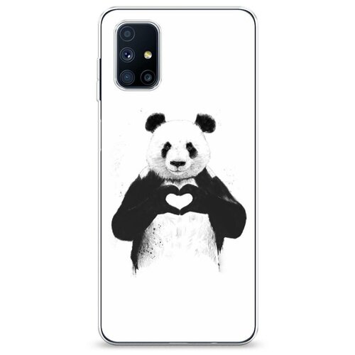фото Силиконовый чехол "панда love" на samsung galaxy m51 / самсунг галакси м51 case place