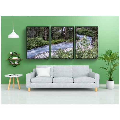 фото Набор модулных постеров для интерьера "шоссе, гора, дорога" 60x90 см. в тубусе, без рамки lotsprints