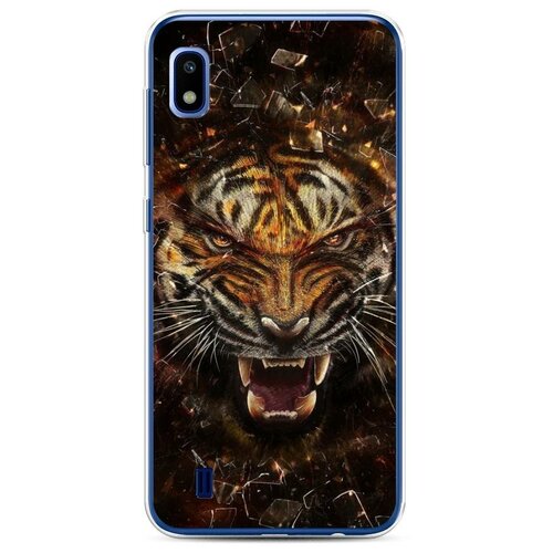 фото Силиконовый чехол "тигр осколки" на samsung galaxy a10 / самсунг галакси а10 case place
