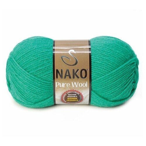 Пряжа NAKO Pure wool / 1130 изумруд