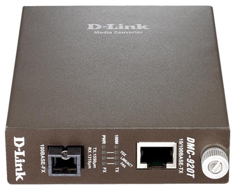 Медиаконвертер D-Link DMC-920T/B10A 1x10/100Base-TX(DMC-920T/B10A)