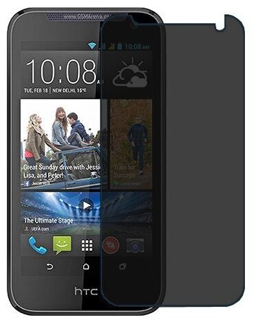 HTC Desire 310 dual sim защитный экран пленка гидрогель конфиденциальность (силикон) Одна штука