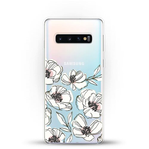фото Силиконовый чехол цветы на samsung galaxy s10 andy & paul