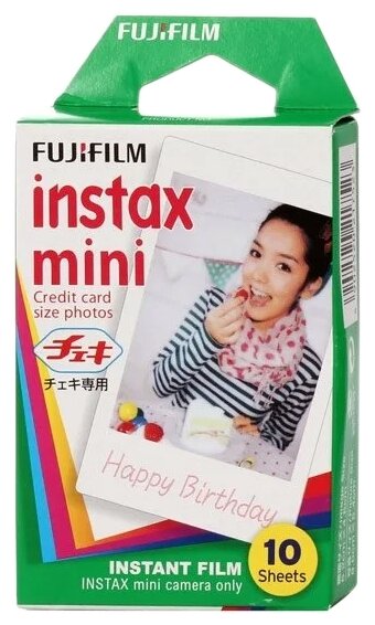 Картридж для моментальной фотографии Fujifilm Instax Mini Glossy, 10 шт., белый