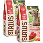 SIRIUS для взрослых собак всех пород мясной рацион (15 + 15 кг) - изображение