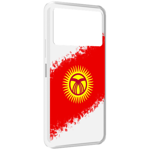 Чехол MyPads флаг Киргизии для Infinix NOTE 12 VIP (X672) задняя-панель-накладка-бампер