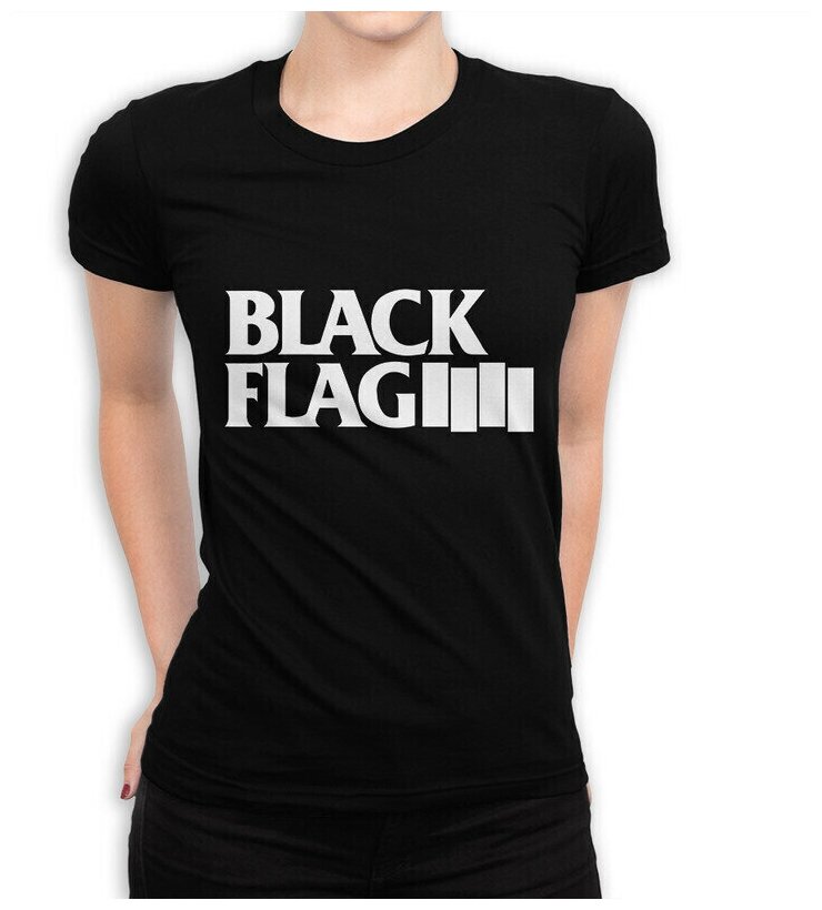 Футболка DreamShirts Black Flag Женская черная 