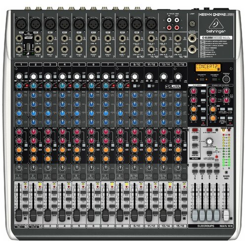 Микшерный пульт с процессором эффектов Behringer Xenyx QX2442USB плата расширения klark teknik dm80 dante