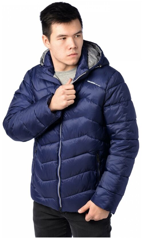 куртка Malidinu демисезонная, капюшон, размер 50, синий