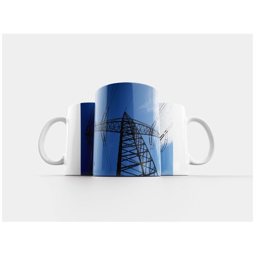 фото Кружка "высокое напряжение, мачта, линии электропередач" 320 мл lotsprints
