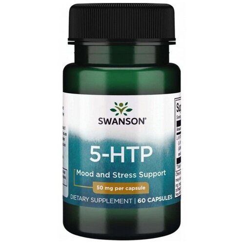 Swanson 5-HTP 50 mg (60 капс) аминокислота protein company 5 htp нейтральный