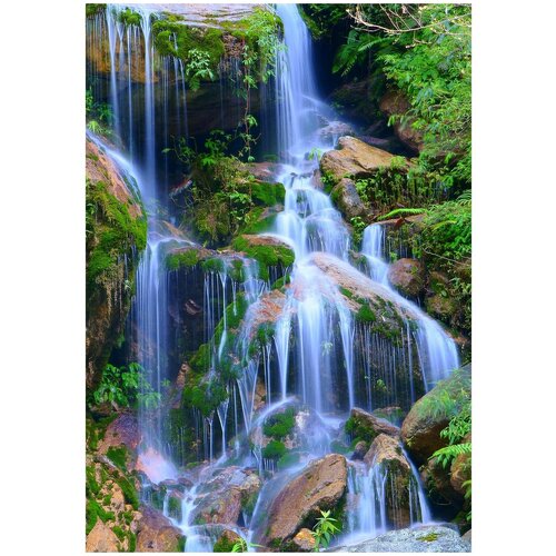 Фотообои МИР Горный водопад 190х270 см фотообои симфония горный водопад v 045