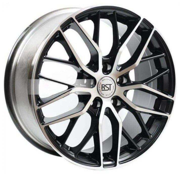 Диск колесный RST R007 7.5xR17 5x114.3 ЕТ45 ЦО67.1 черный глянцевый RR007-7517-671-5x1143-45BD